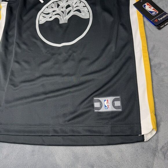 NBA Fanatics YOUTH Sz M 8-10 Golden State Warriors The Town Jersey Gray Yellow - Picture 3 of 10